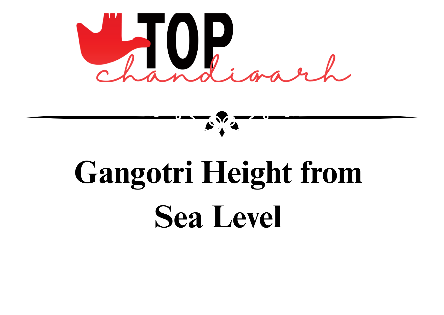 Gangotri Height From Sea Level