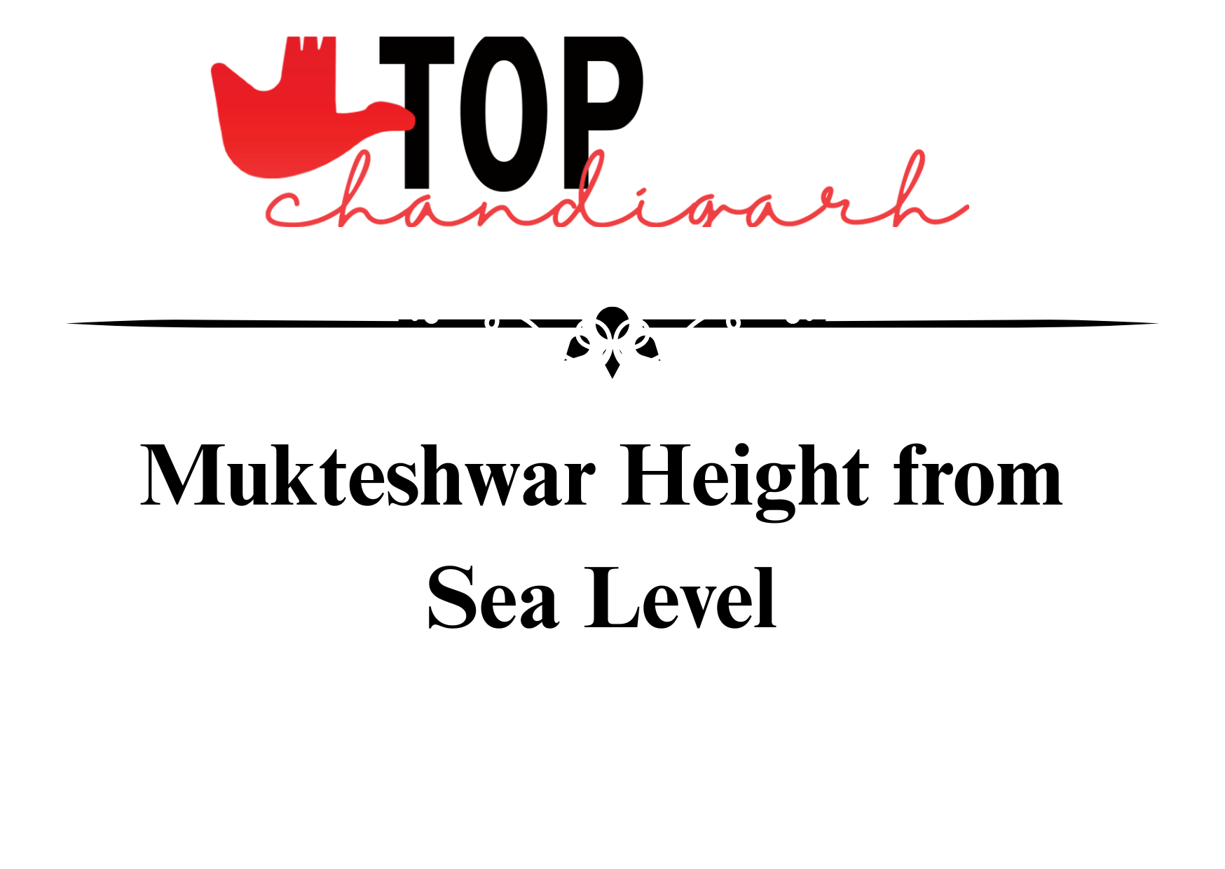 Mukteshwar Height From Sea Level